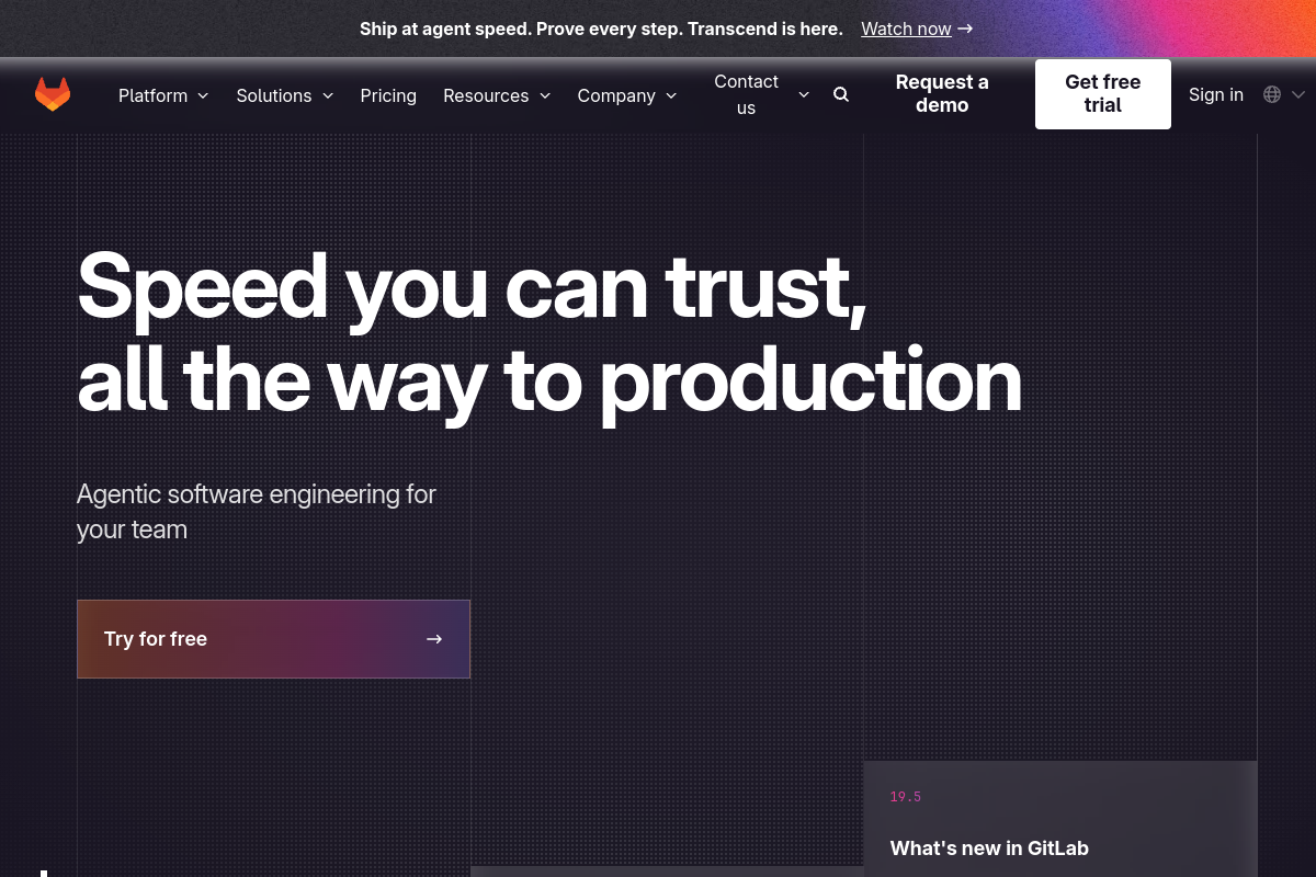 Screenshot of the Gitlab code suggestions website