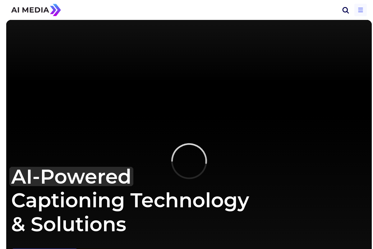 Screenshot of the AI-Media website