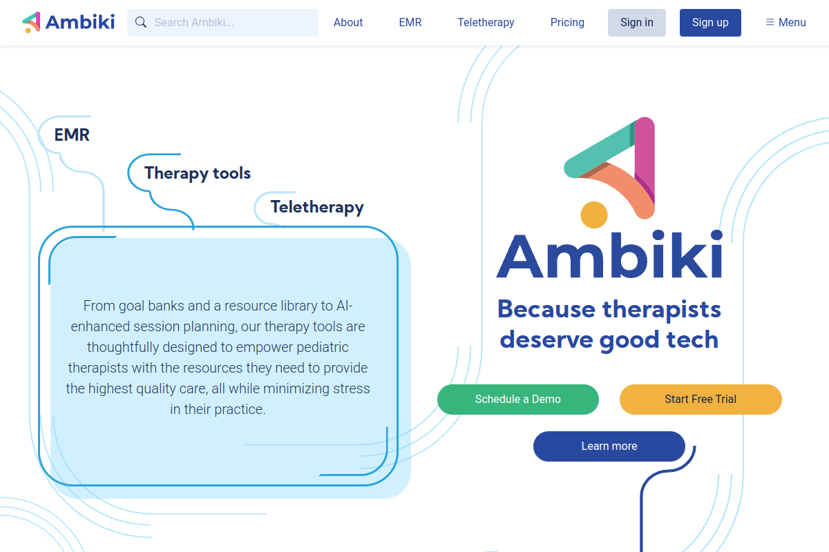Screenshot of the Tenalog website