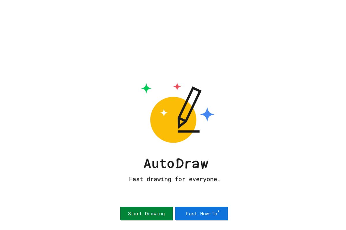 Screenshot of the Auto Draw website