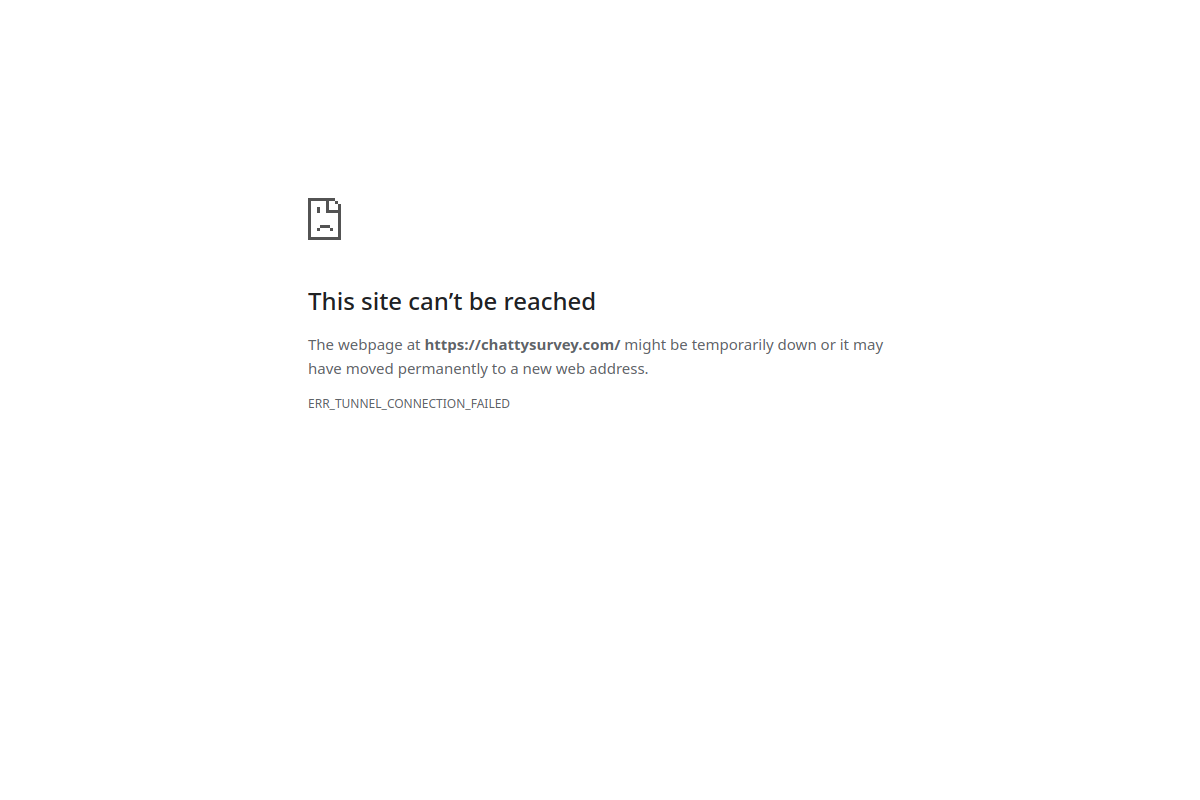 Screenshot of the ChattySurvey website