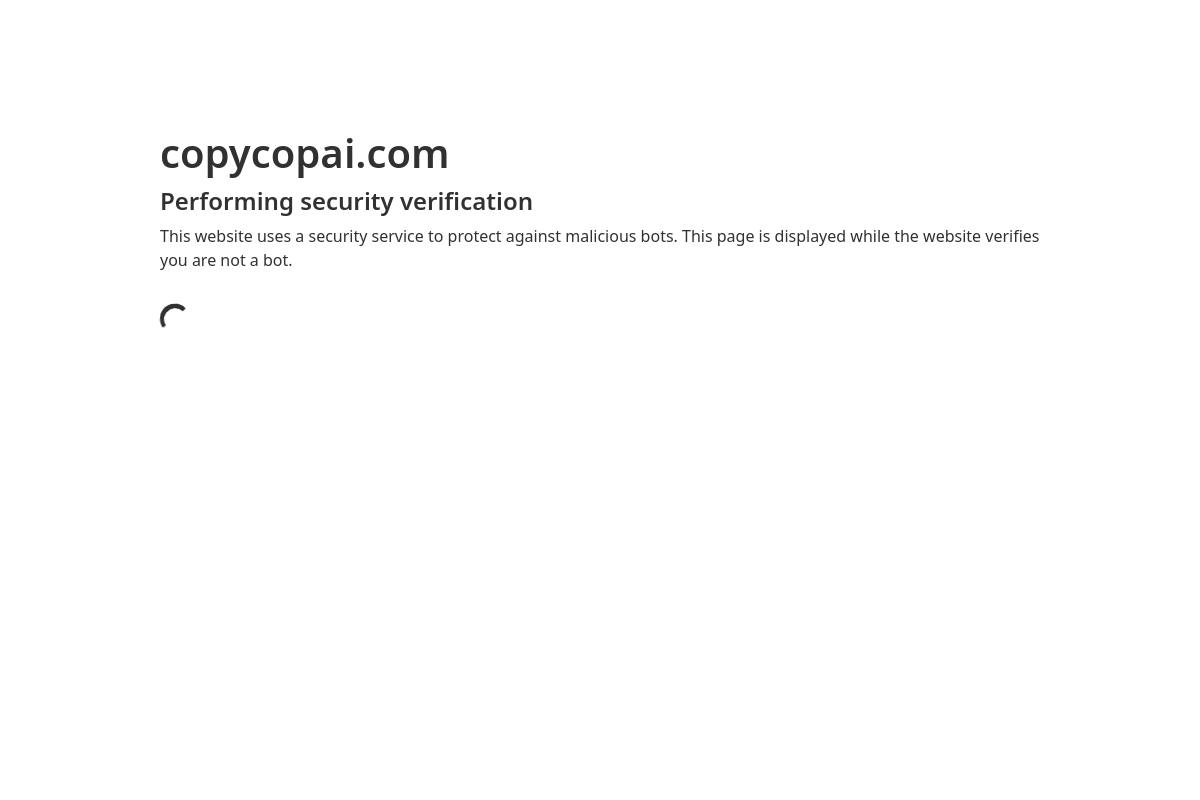 Screenshot of the CopyCop website