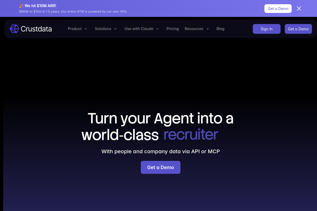 Screenshot of the CompanyGPT website