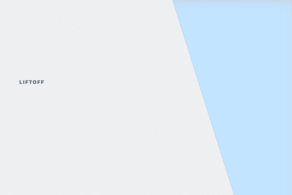 Screenshot of the Liftoff website