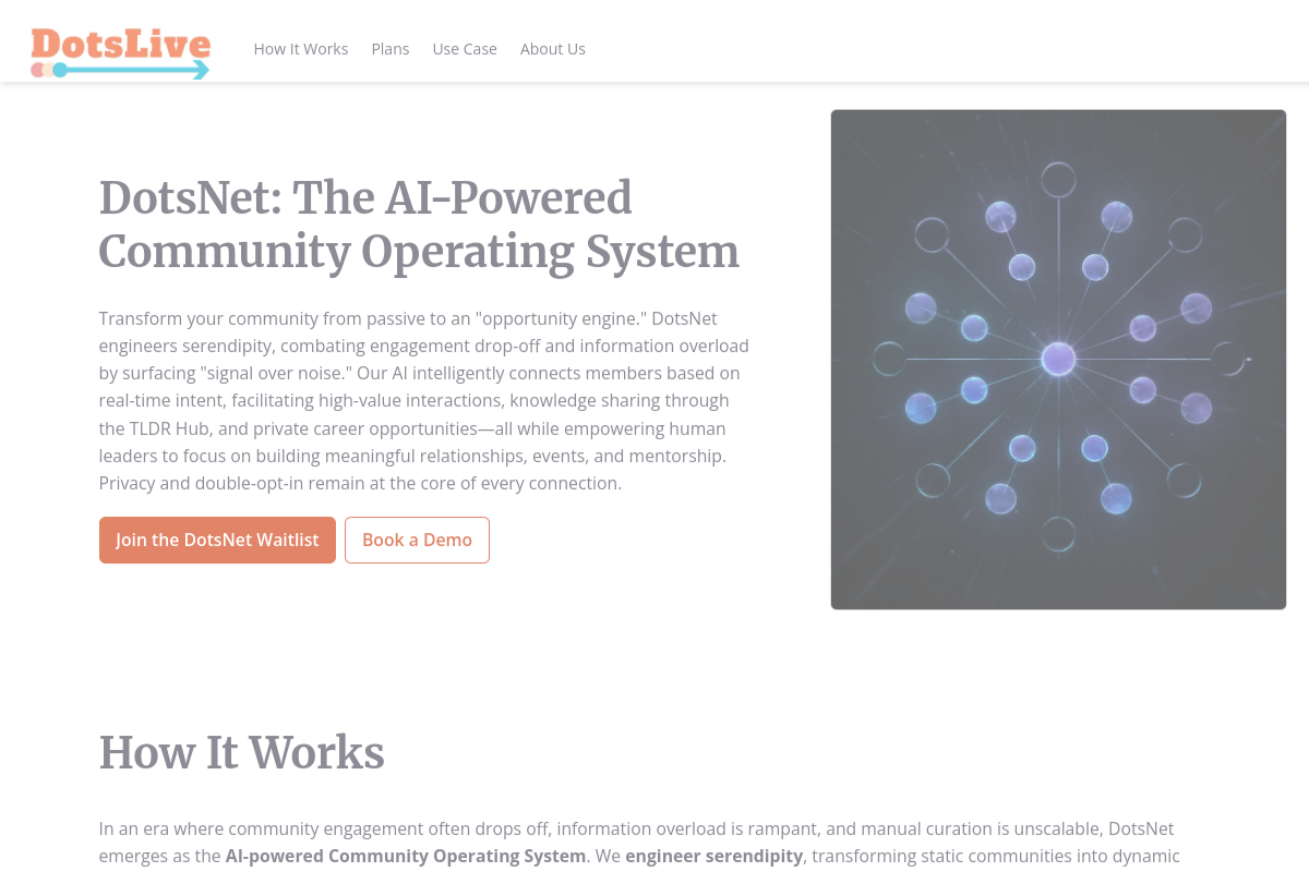 Screenshot of the DotsPal website