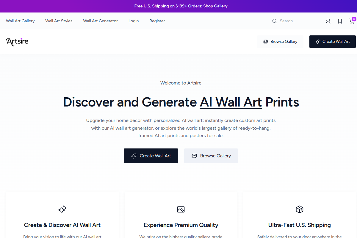 Screenshot of the For the Wall website