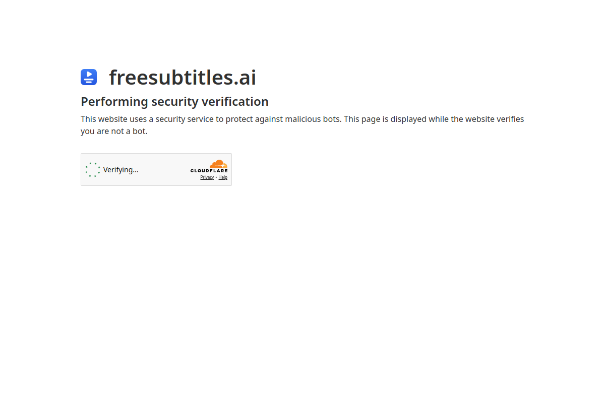 Screenshot of the Freesubtitles website