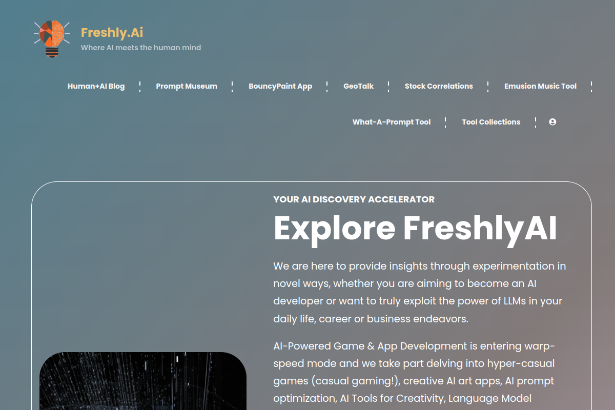 Screenshot of the Emusion website