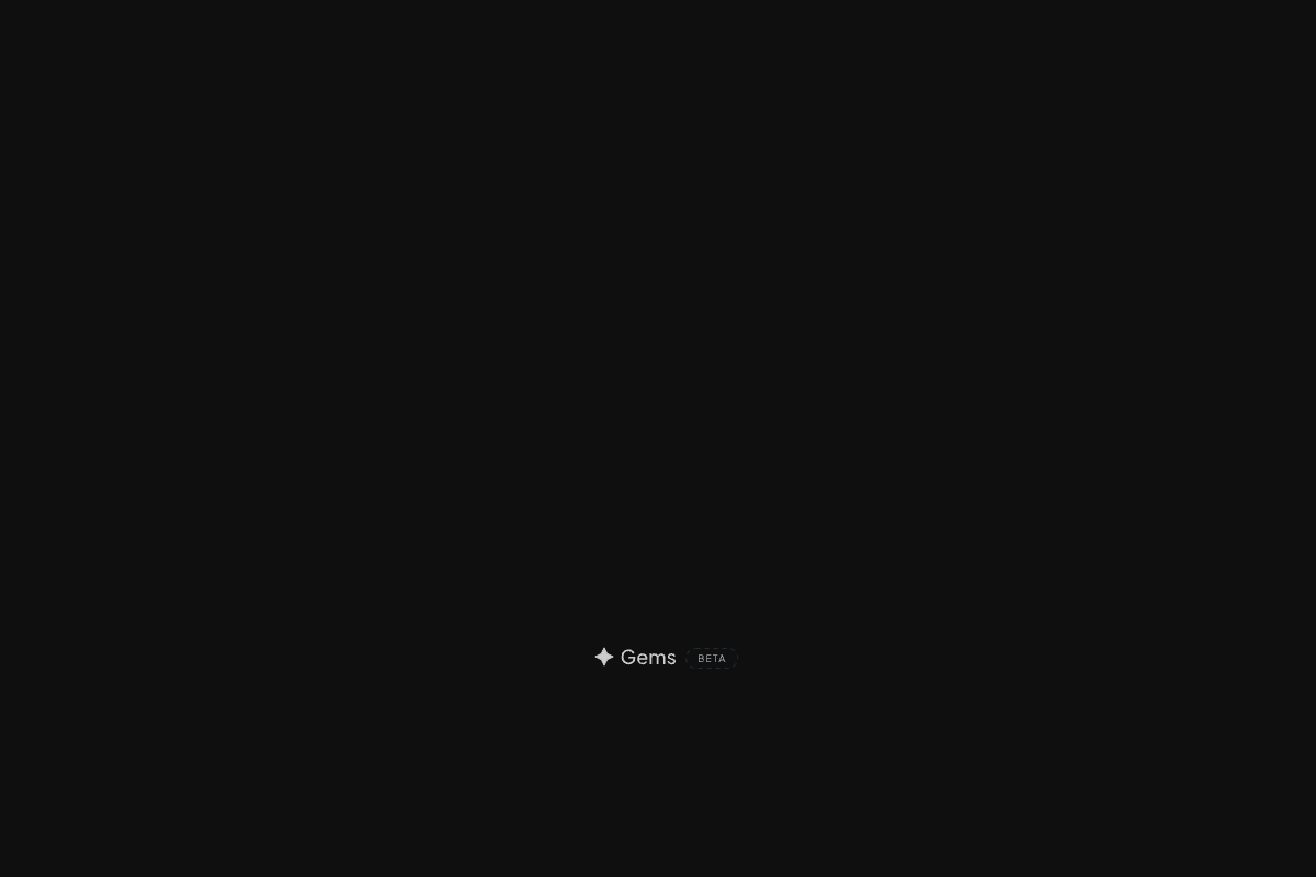 Screenshot of the Gems website