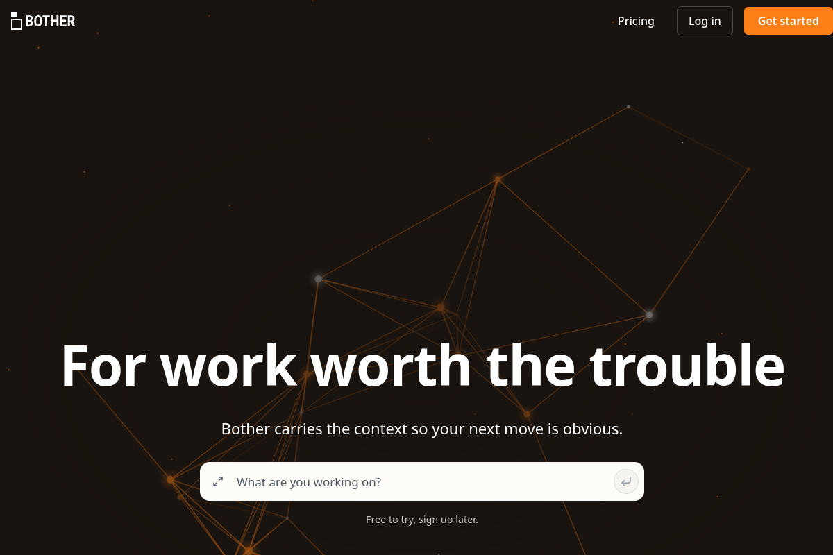 Screenshot of the Existential website