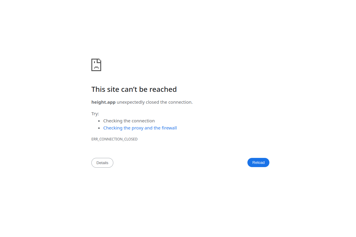 Screenshot of the Height Copilot website