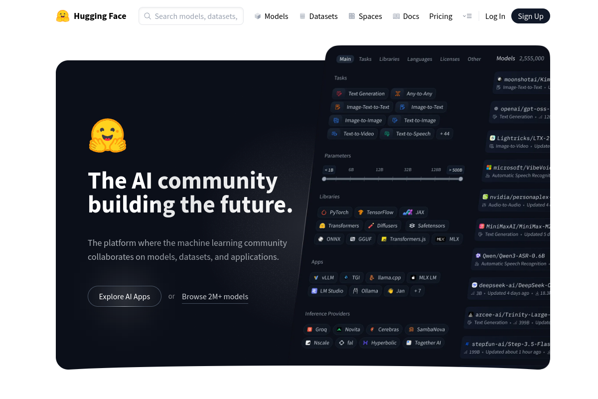 Screenshot of the Zeroscope website