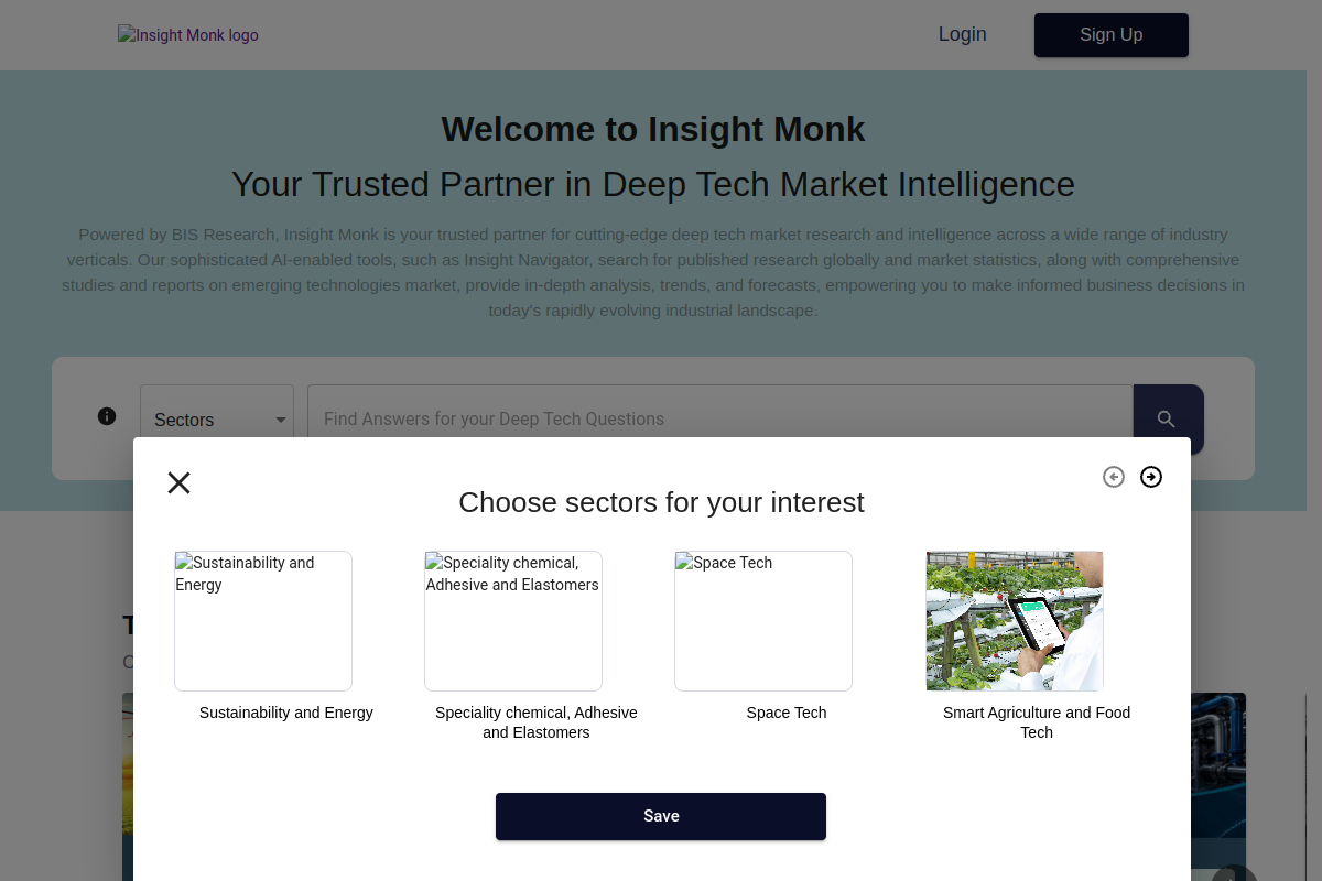 Screenshot of the Insightmonk website