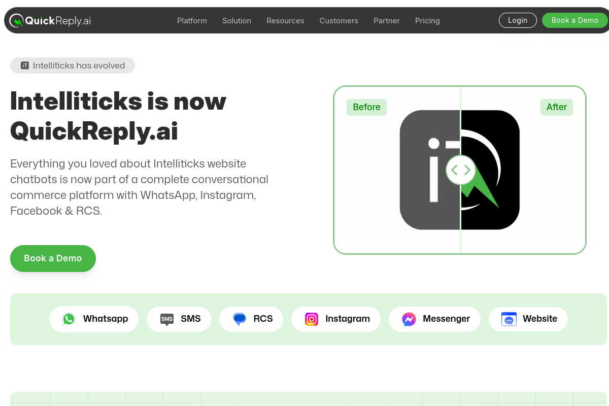 Screenshot of the IntelliTicks website