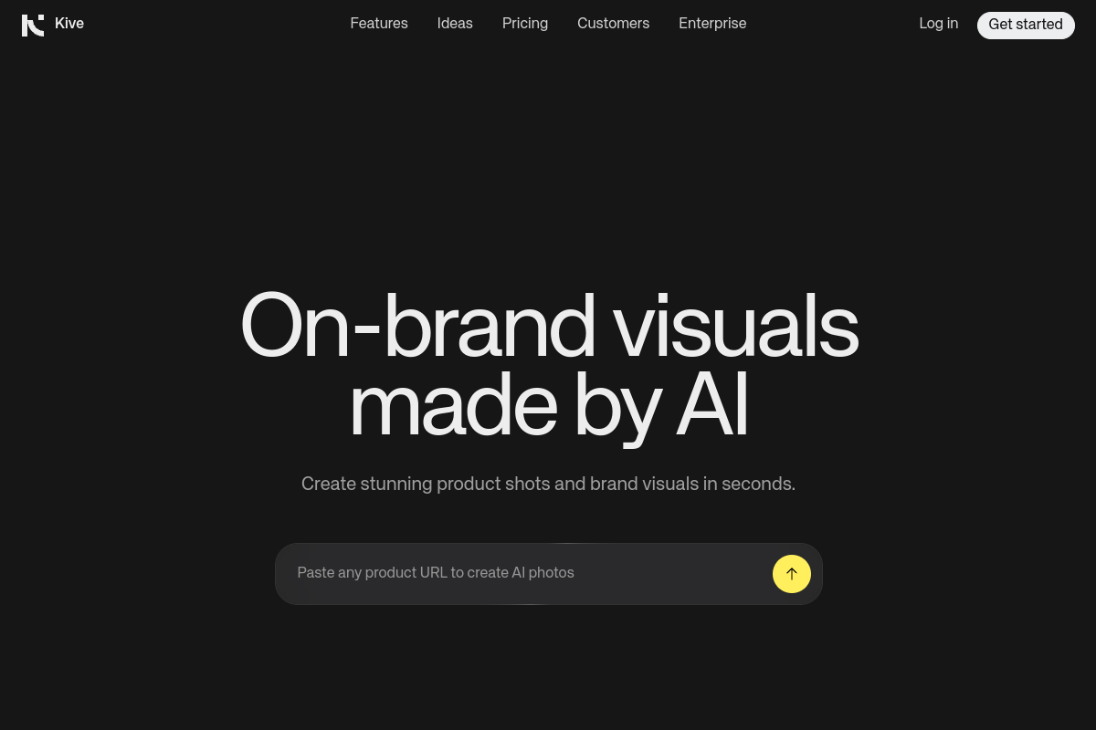 Screenshot of the Kive website
