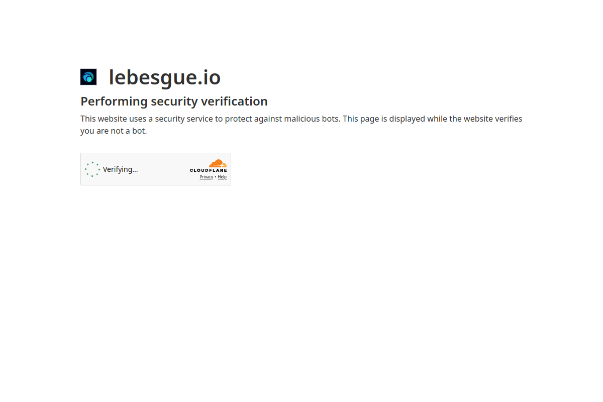 Screenshot of the Lebesgue website