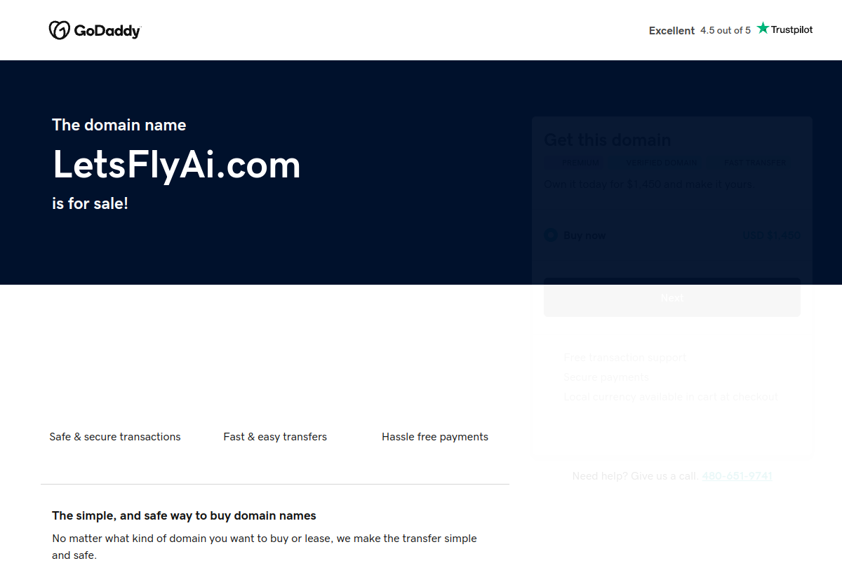 Screenshot of the Fly AI website