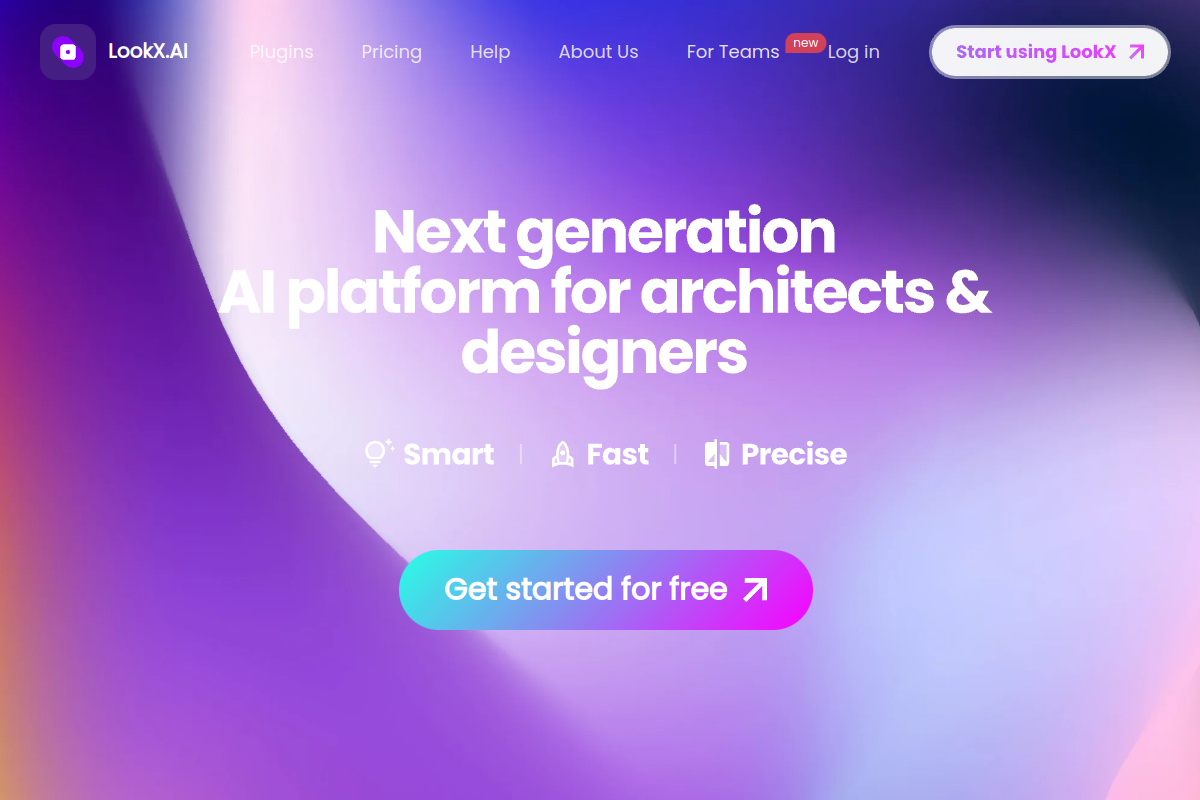 Screenshot of the LookX website