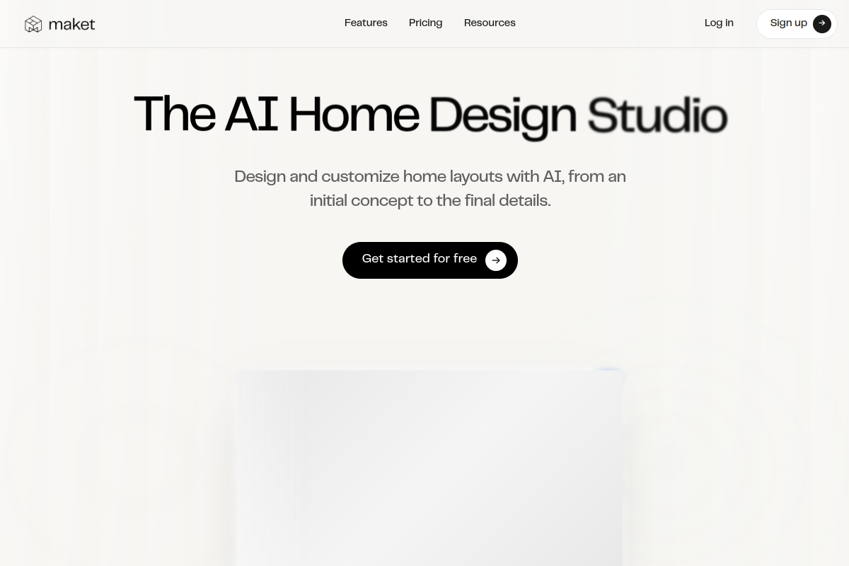 Screenshot of the Makeit.ai website
