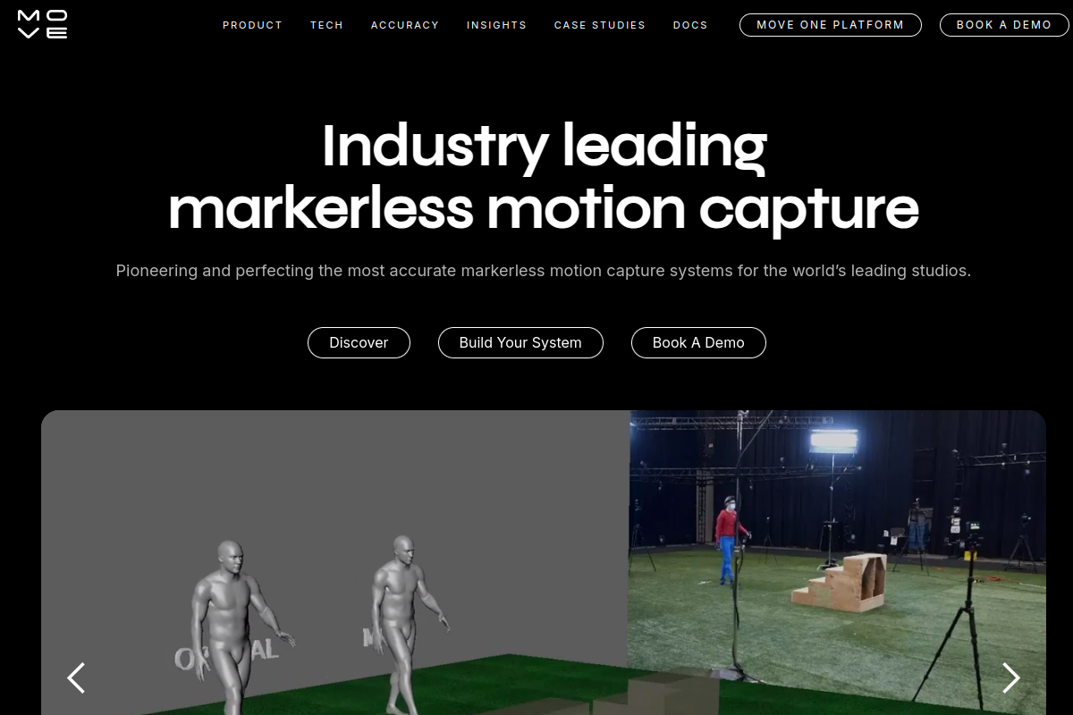 Screenshot of the MOVE AI website