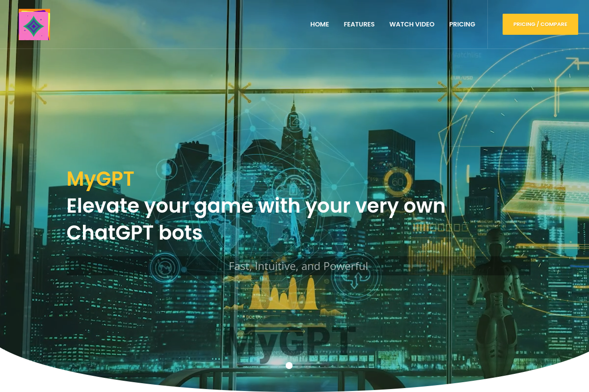 Screenshot of the MyGPT Link website