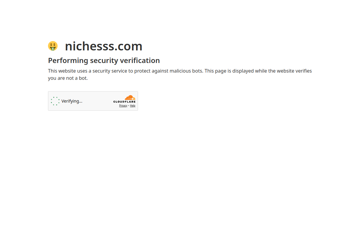 Screenshot of the Nichess website