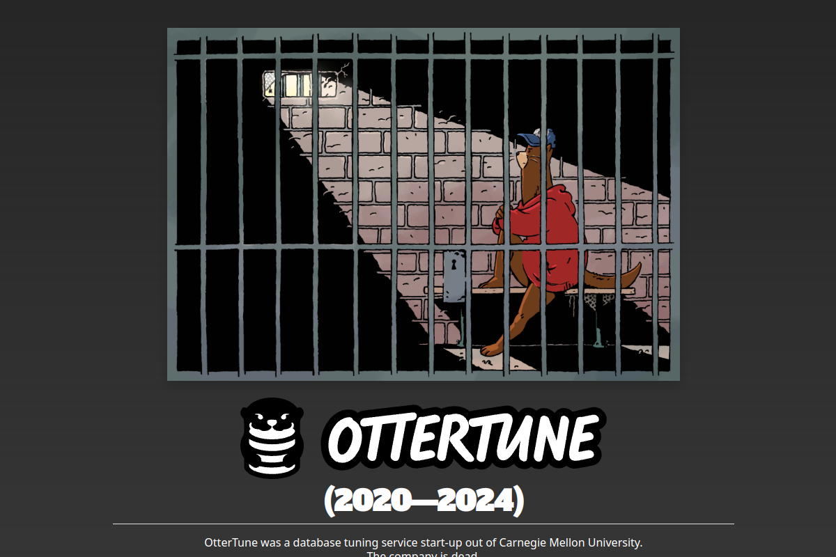 Screenshot of the OtterTune website