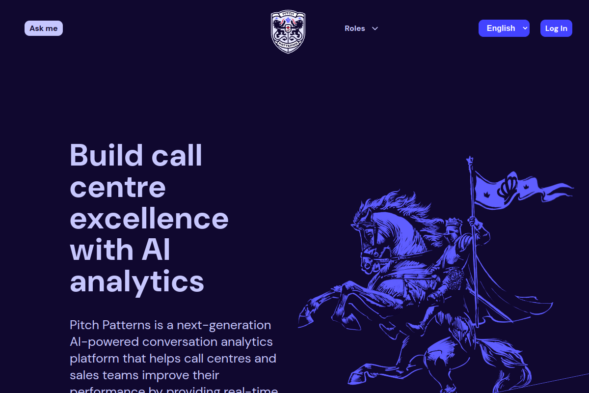 Screenshot of the Pitch Patterns website