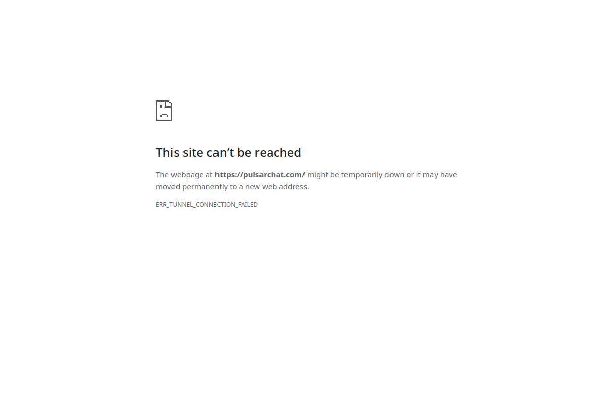 Screenshot of the PulsarChat website