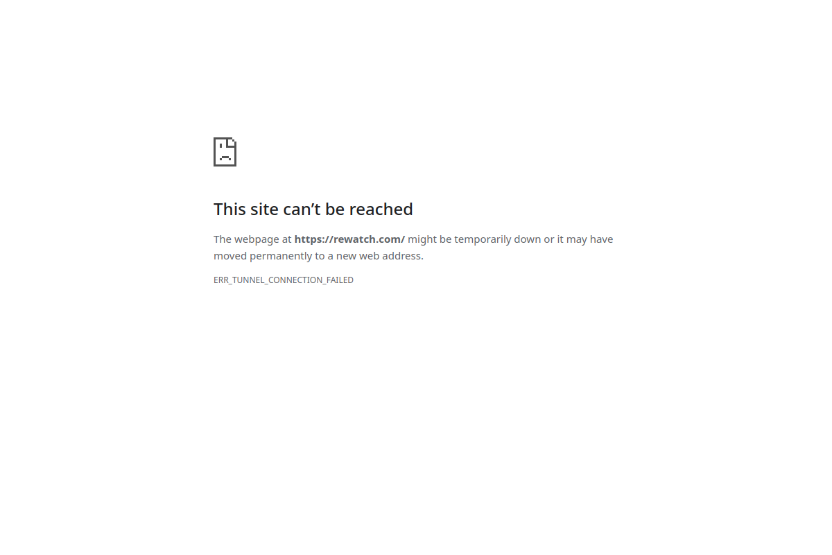 Screenshot of the Rewatch website