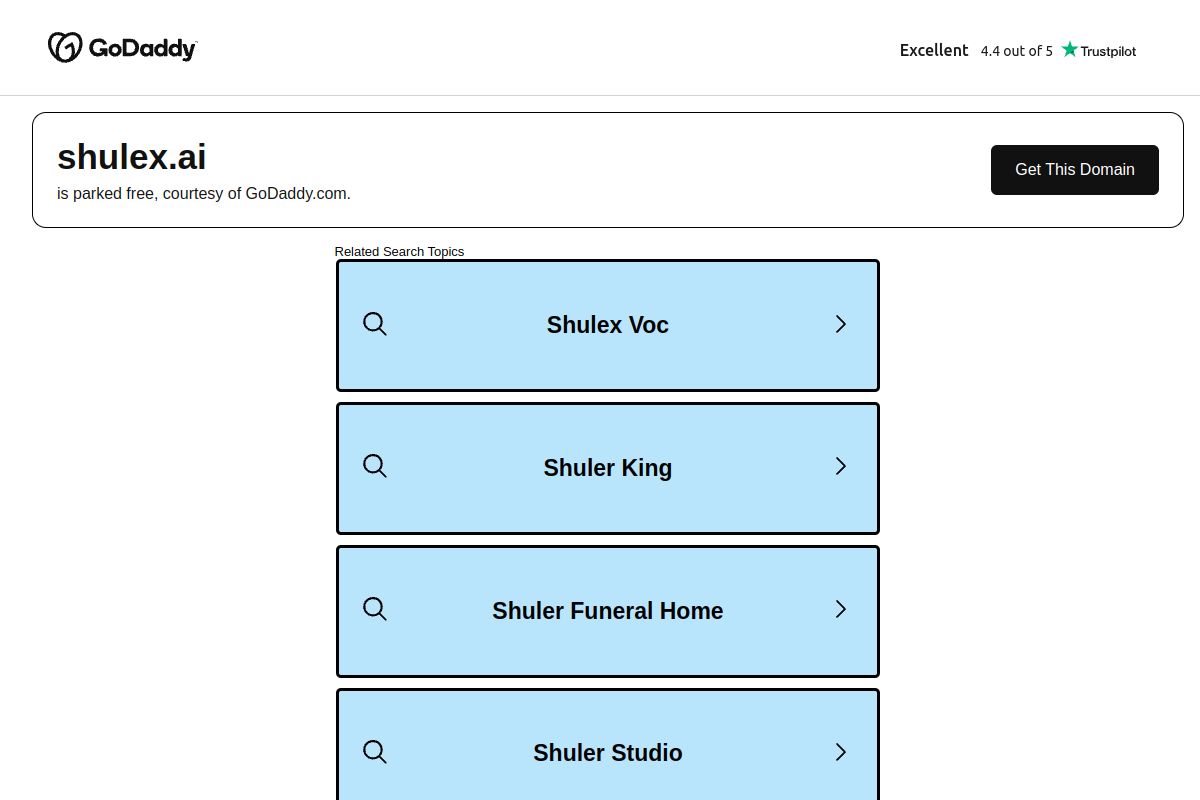 Screenshot of the Shulex VOC website