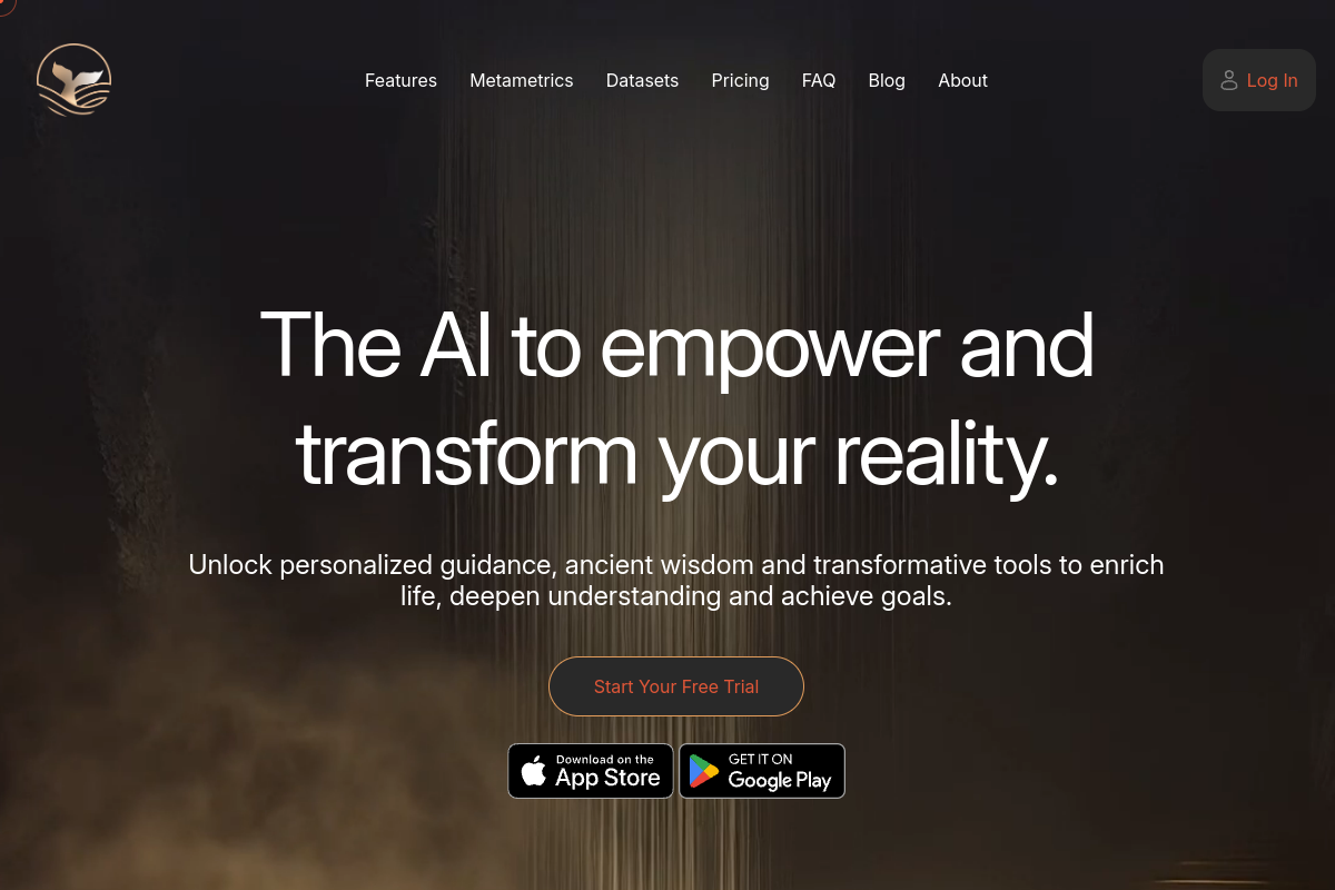 Screenshot of the Sibyl website