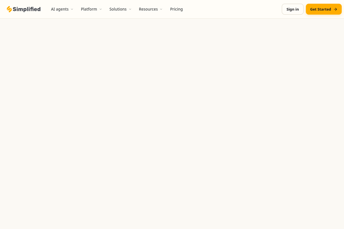 Screenshot of the Simplified website