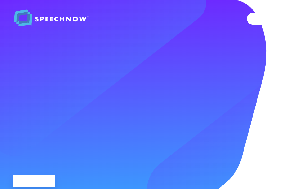 Screenshot of the Speech Now website