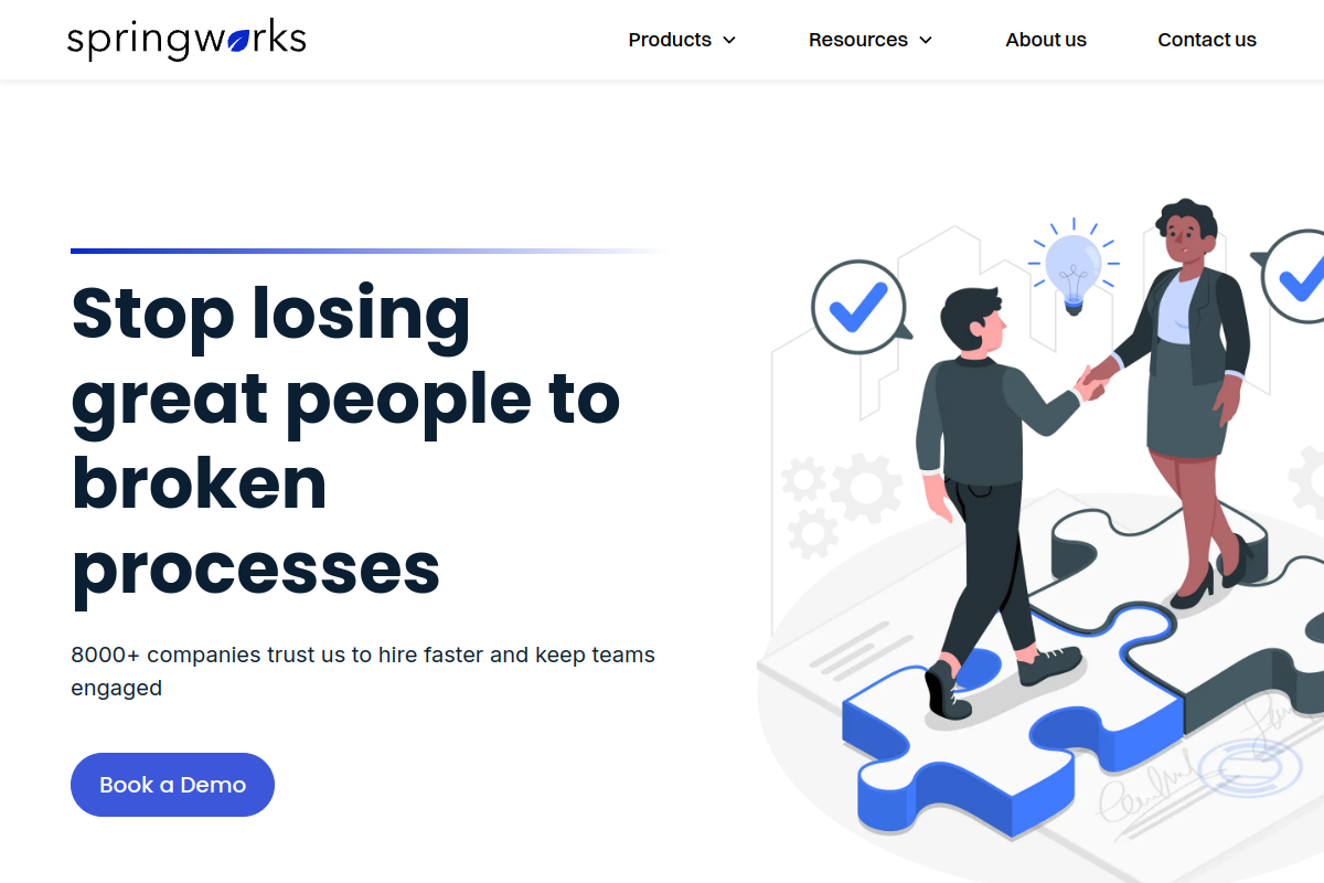 Screenshot of the Albus website