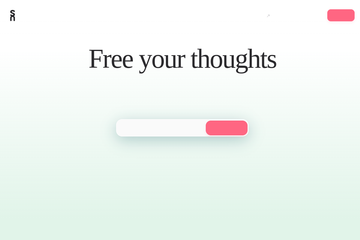 Screenshot of the Supernotes website