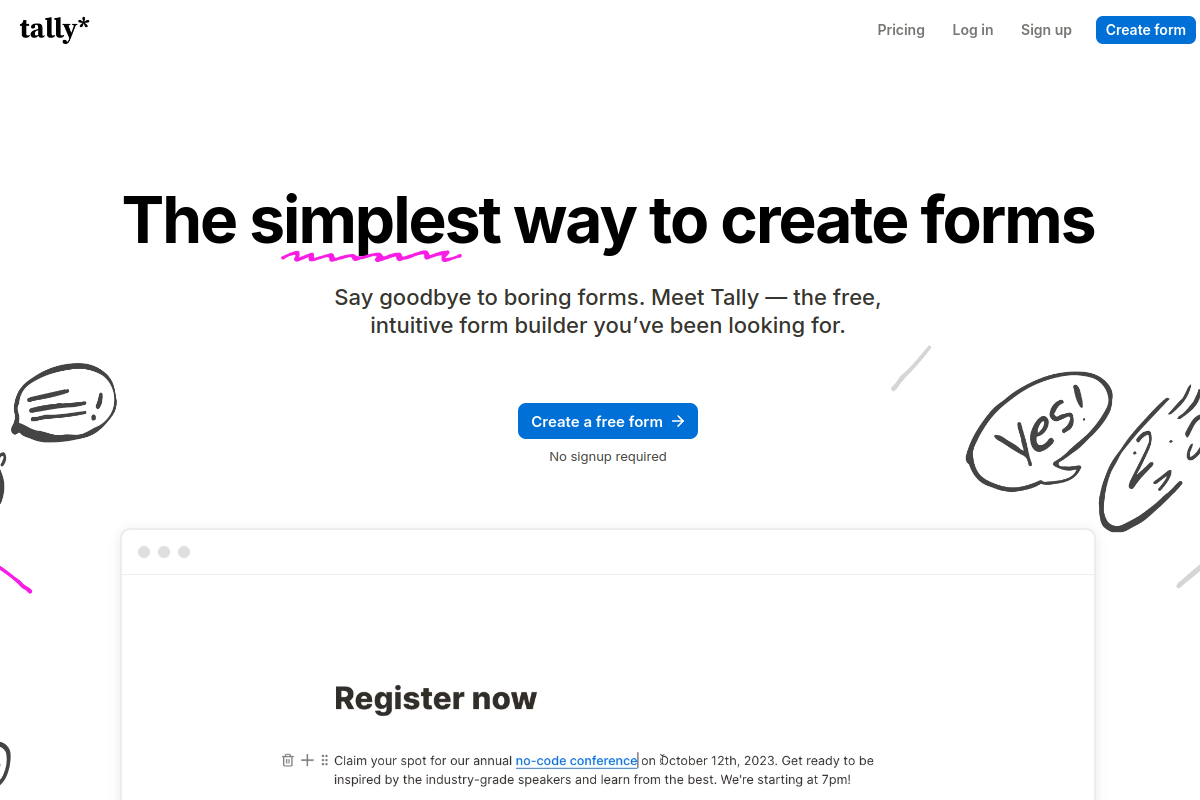 Screenshot of the Startup Pitch Generator website