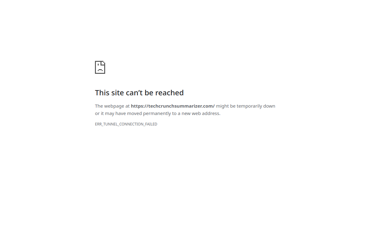 Screenshot of the TechCrunch Summarizer website