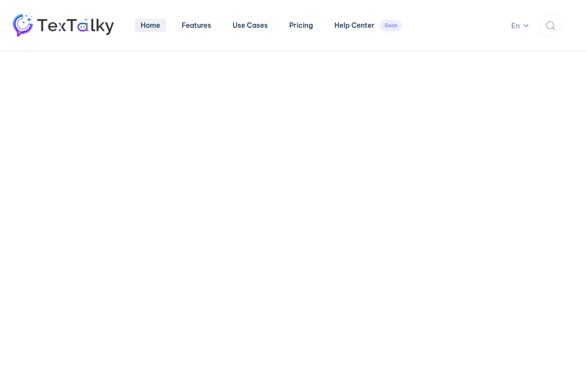Screenshot of the Textalky website