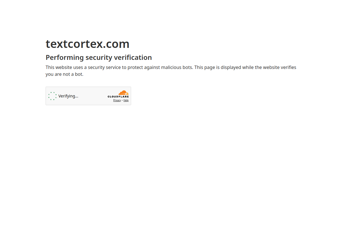 Screenshot of the TextCortex website
