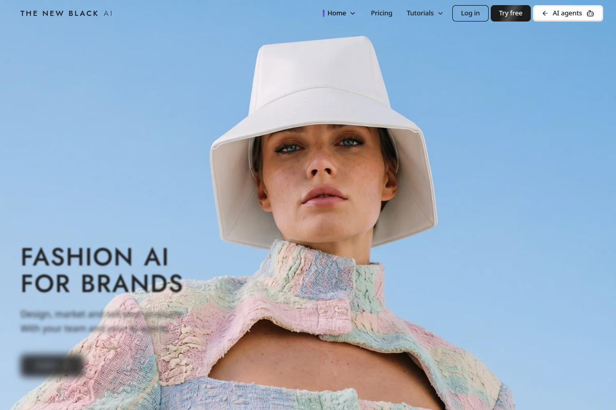 Screenshot of the The New Black website