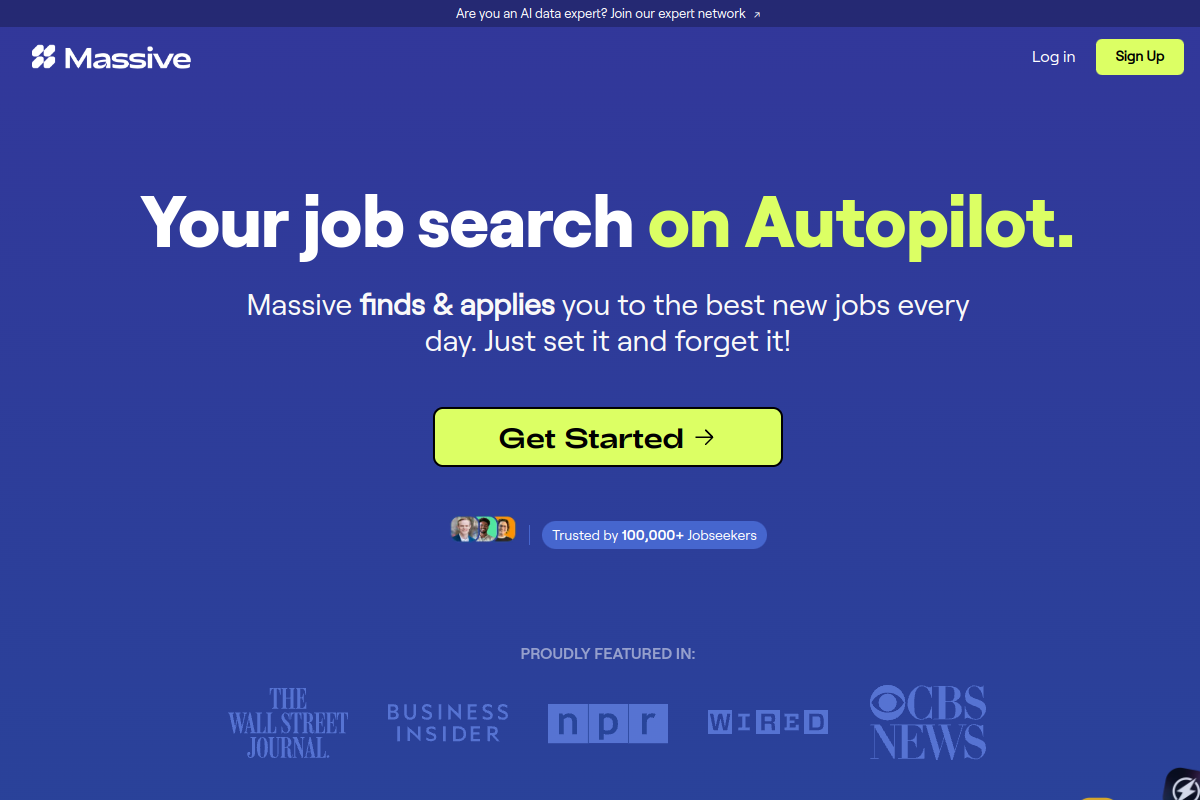 Screenshot of the Auto Apply website