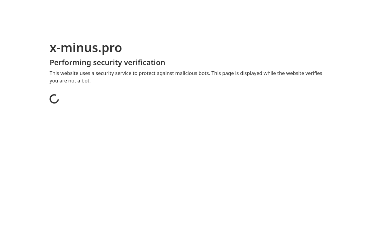 Screenshot of the X-Minus website
