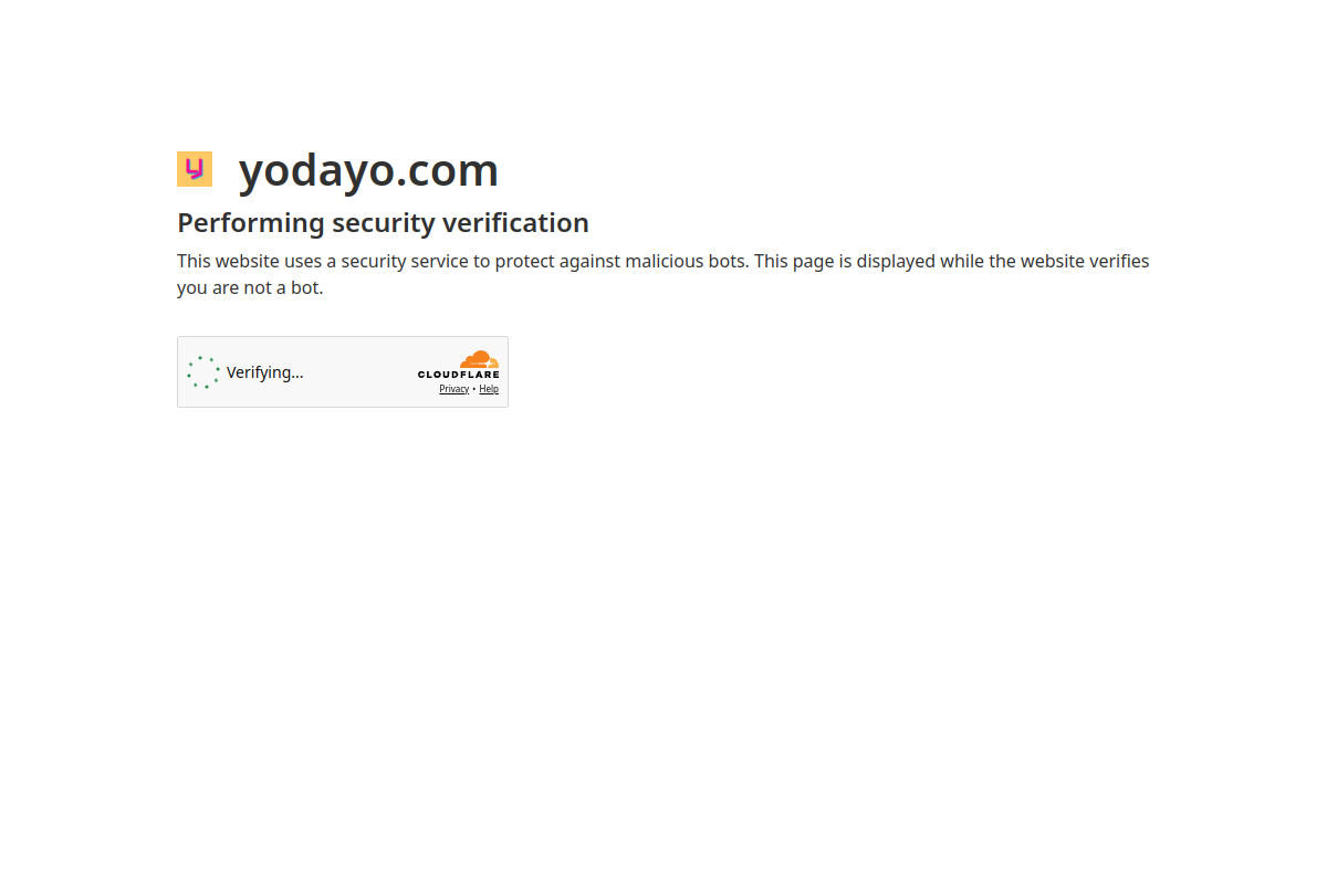 Screenshot of the Yodayo website